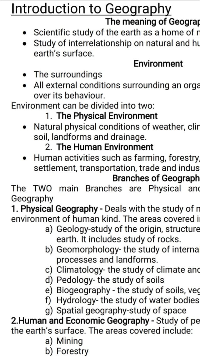 Free Geography notes, schemes, lesson plans, KCSE Past Papers, Termly Examinations, revision materials and marking schemes. Free Geography notes, schemes, lesson plans, KCSE Past Papers, Termly Examinations, revision materials and marking schemes.